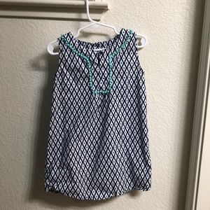 Carters poplin sleeveless shirt girls size 6X